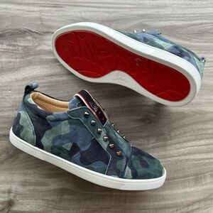 Christian Louboutin F.A.V Figueroa Camo Sneaker Size 8 Men’s/ 9.5 Women’s